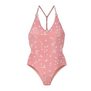 WET Swimwear Aria Monokini in Rose Stars - S